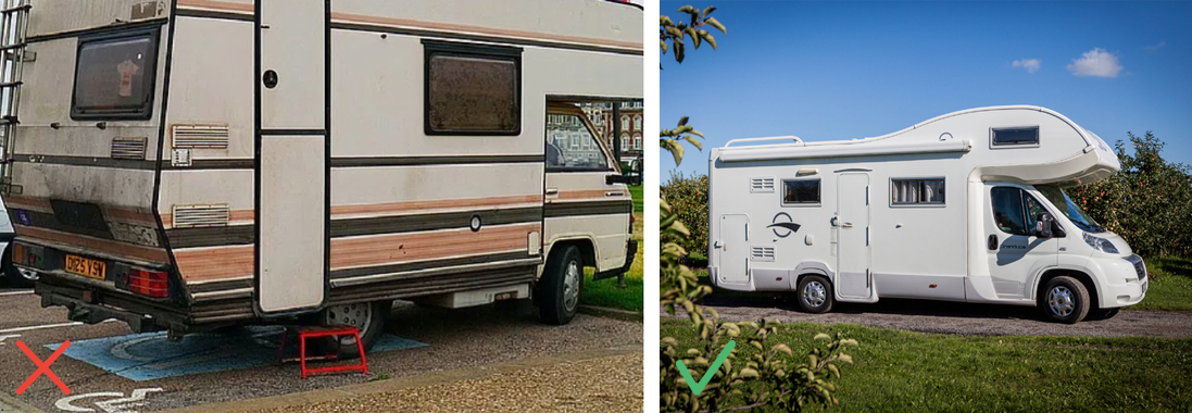 Camper sporco / Camper pulito