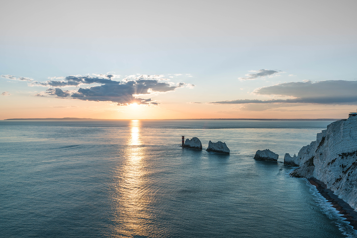 The Needles: un gruppo di isole rocciose sulla punta dell'isola di Wight.